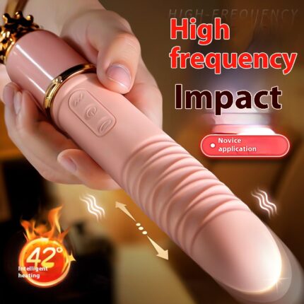 Ji Xiang masturbation device female vibrator simulation sex toys adult sex product telescopic pumping massage vibrating spear